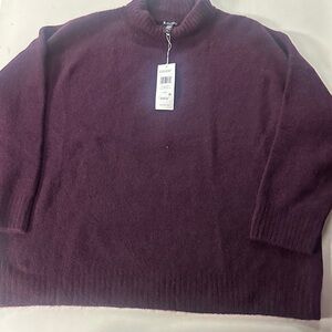 Eileen Fisher  Purple Crewneck Sweater Cashmere Large